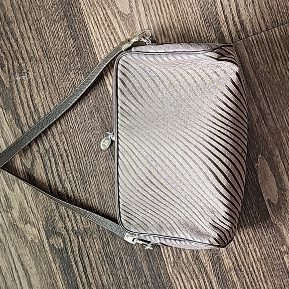 LAST DAY! Mark Cross 1845 Vintage Canvas and Leather Zebra Stripe Bag - Picture 5 of 14